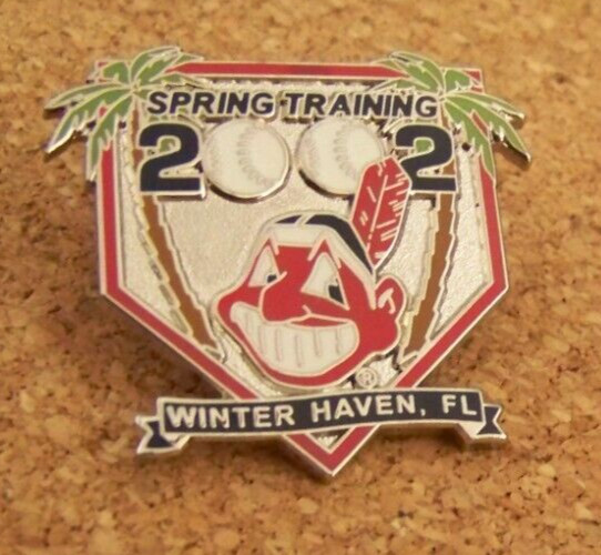 2002 Cleveland Indians Spring Training pin Grapefruit League MLB c45107
