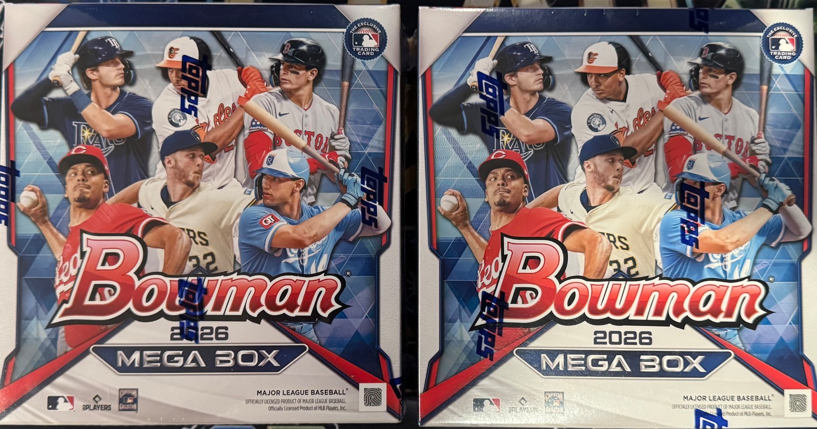(2) 2026 Bowman Baseball Mega Boxes – Factory Sealed – Ready to Ship!