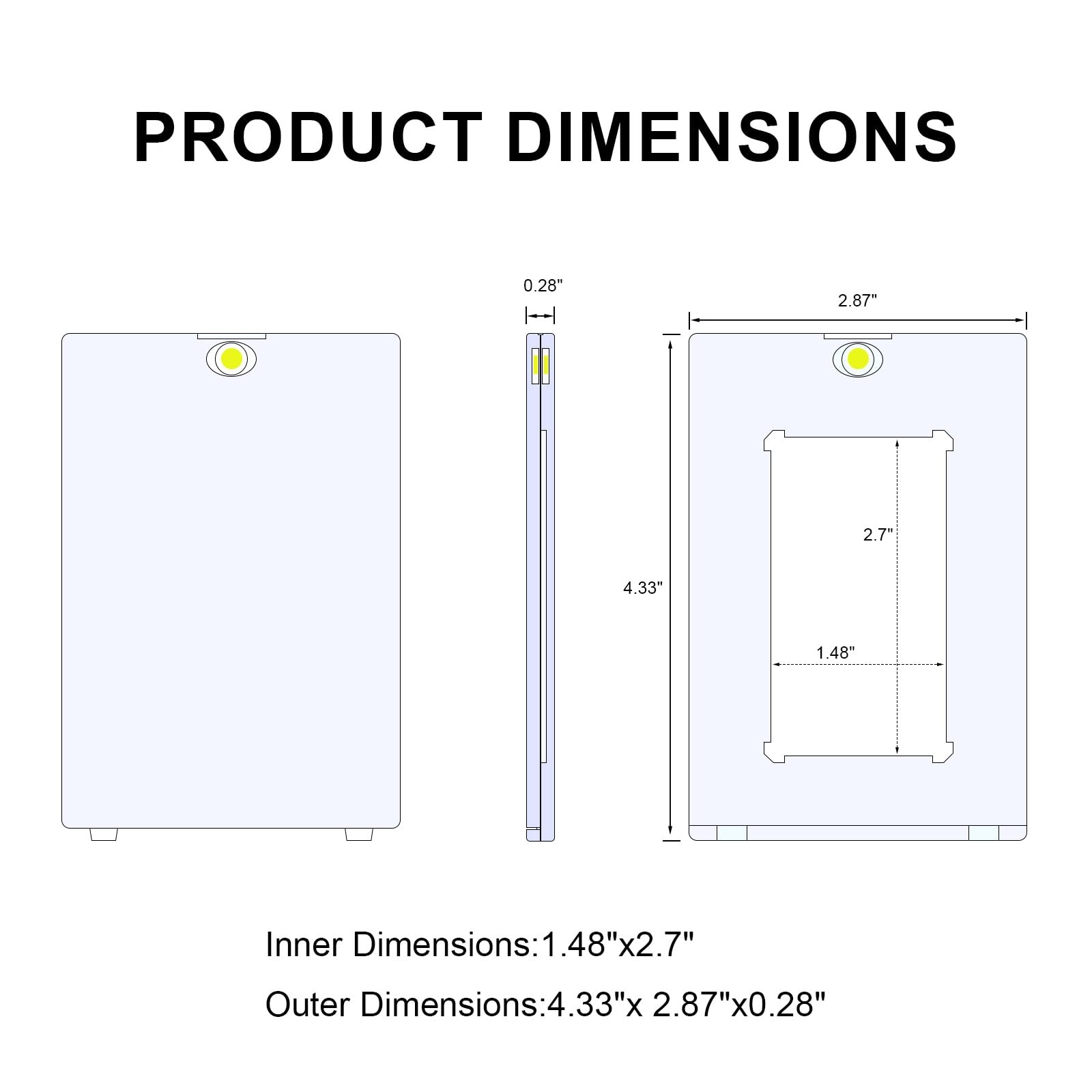 5-Pack Mini Size Card Magnetic-Holders – 35pt One Touch Small Card Magnetic C…