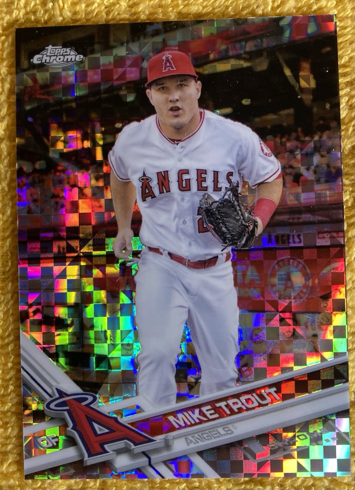 MIKE TROUT 2017 thru 2025 Topps Chrome Nine(9) Card X-FRACTOR Lot