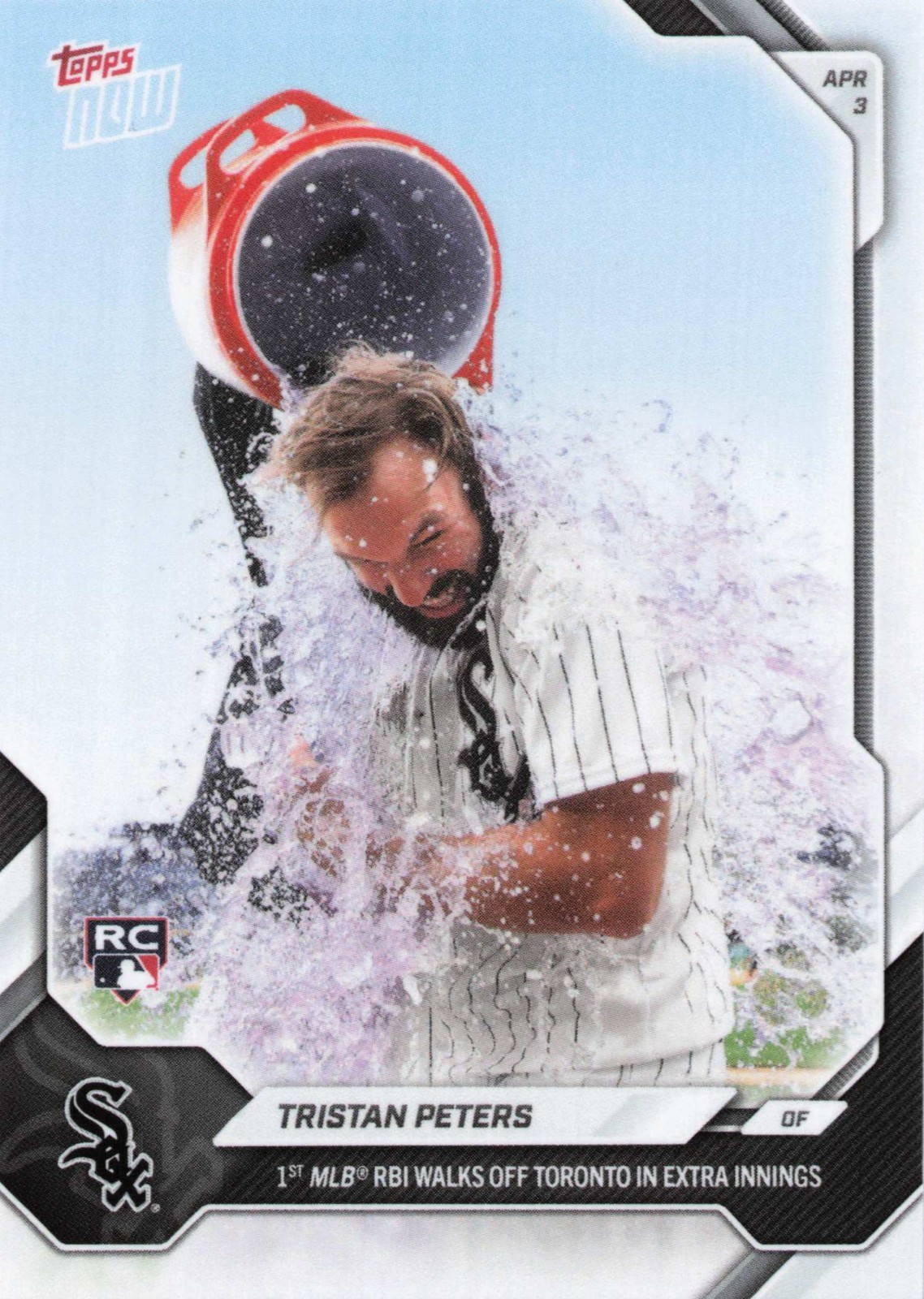 2026 Topps Now Card 47 Tristan Peters 1st MLB RBI Walk Off -25 Cents Shipping!