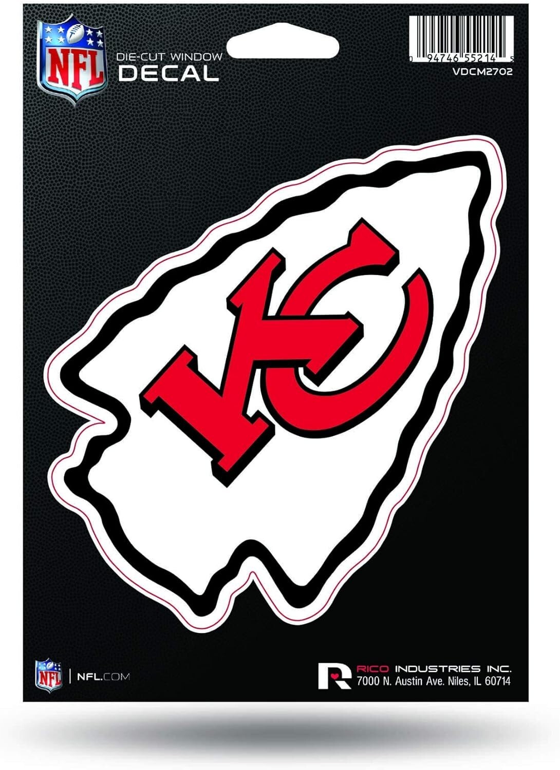 Kansas City Chiefs Vinyl Decal ~ Car Sticker – for Walls, Cornhole Boards