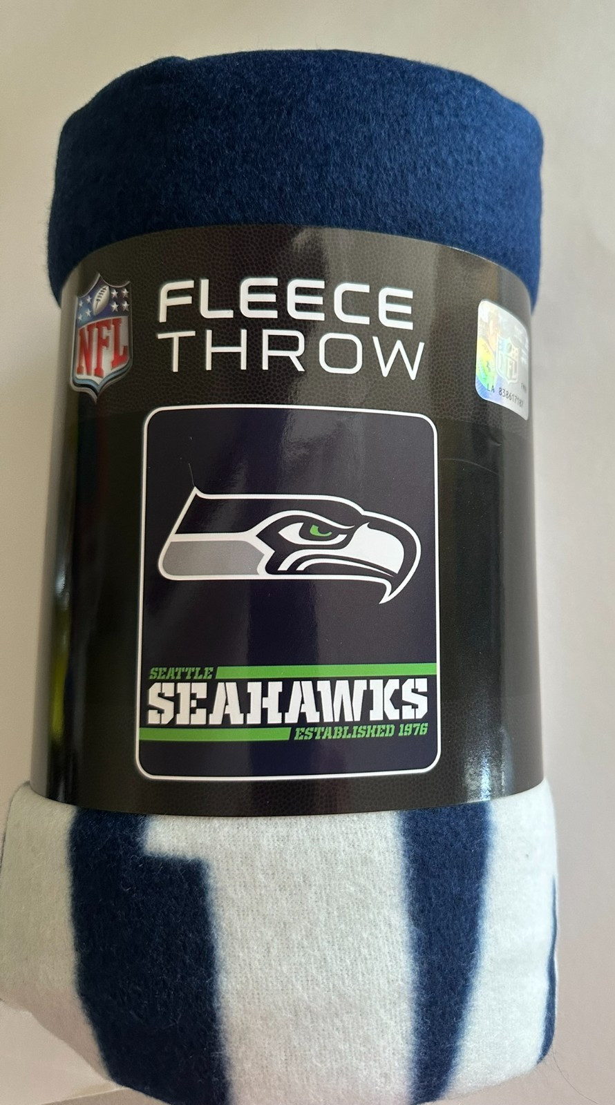 Seattle Seahawks Fleece Throw Blanket – 50” x 60” Split Wide
