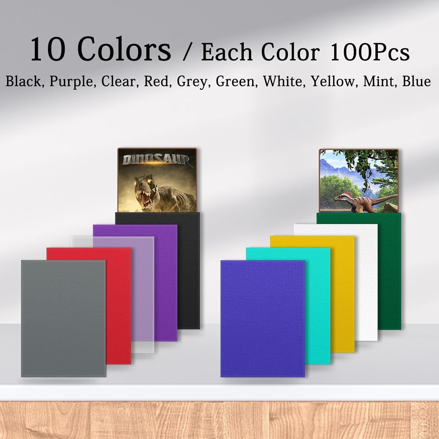 Comprehensive 1000 Pcs Card Sleeves – Vibrant Colors & High-Quality Protection