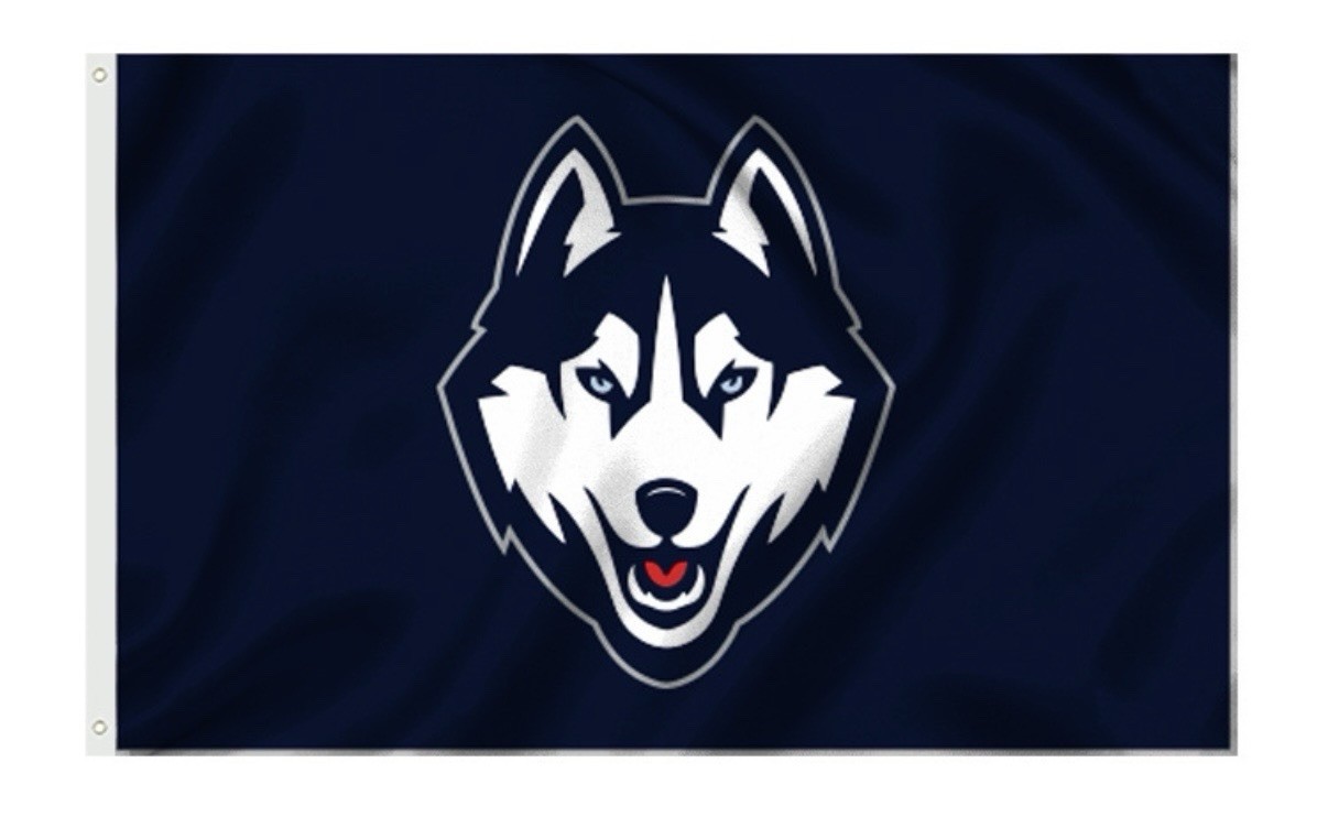 UCONN Huskeys 3×5 Foot FLAG/Banner Basketball/Football NCAA FREE Ship
