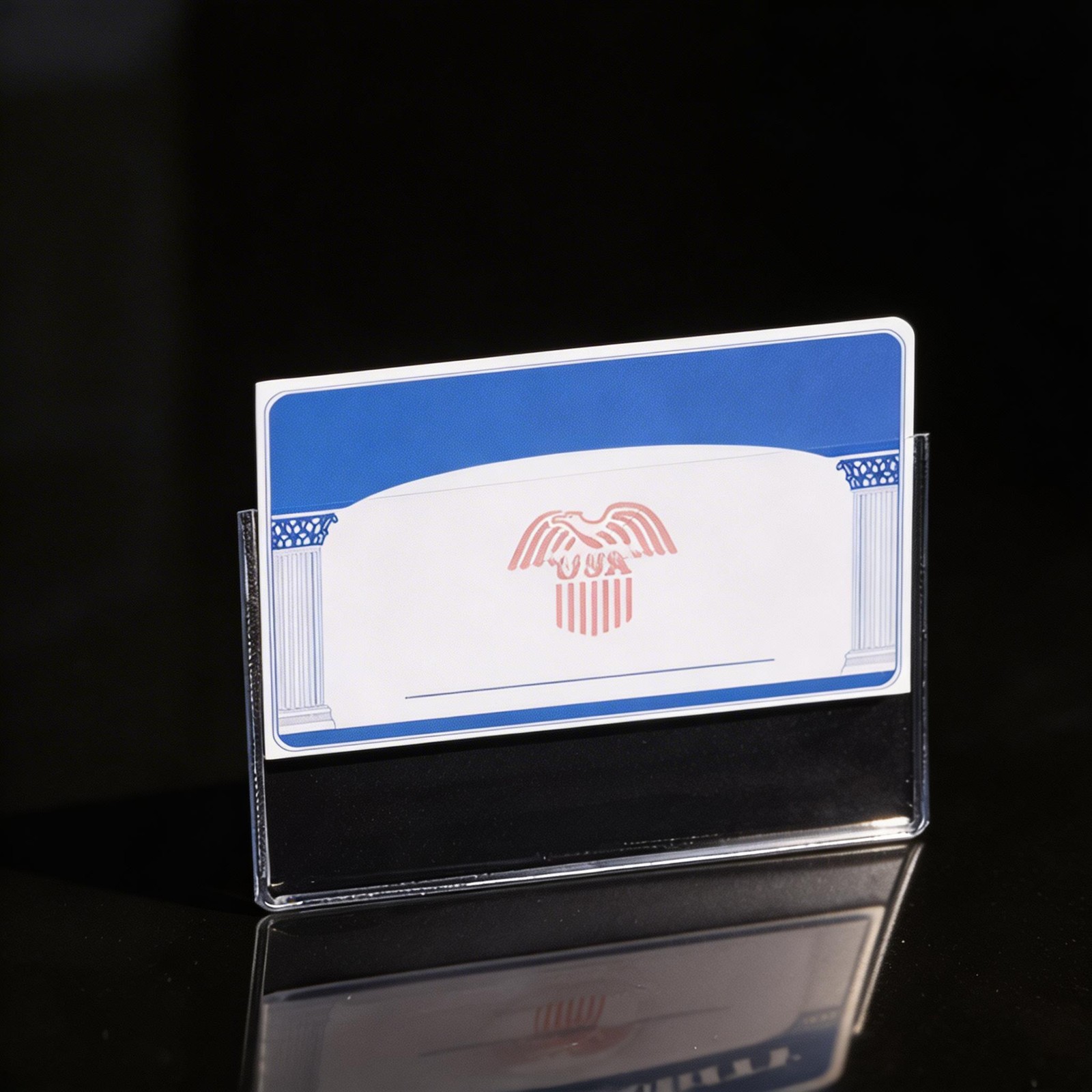 10Pcs Classic Clear PVC Waterproof Card Holder Wide Mouth