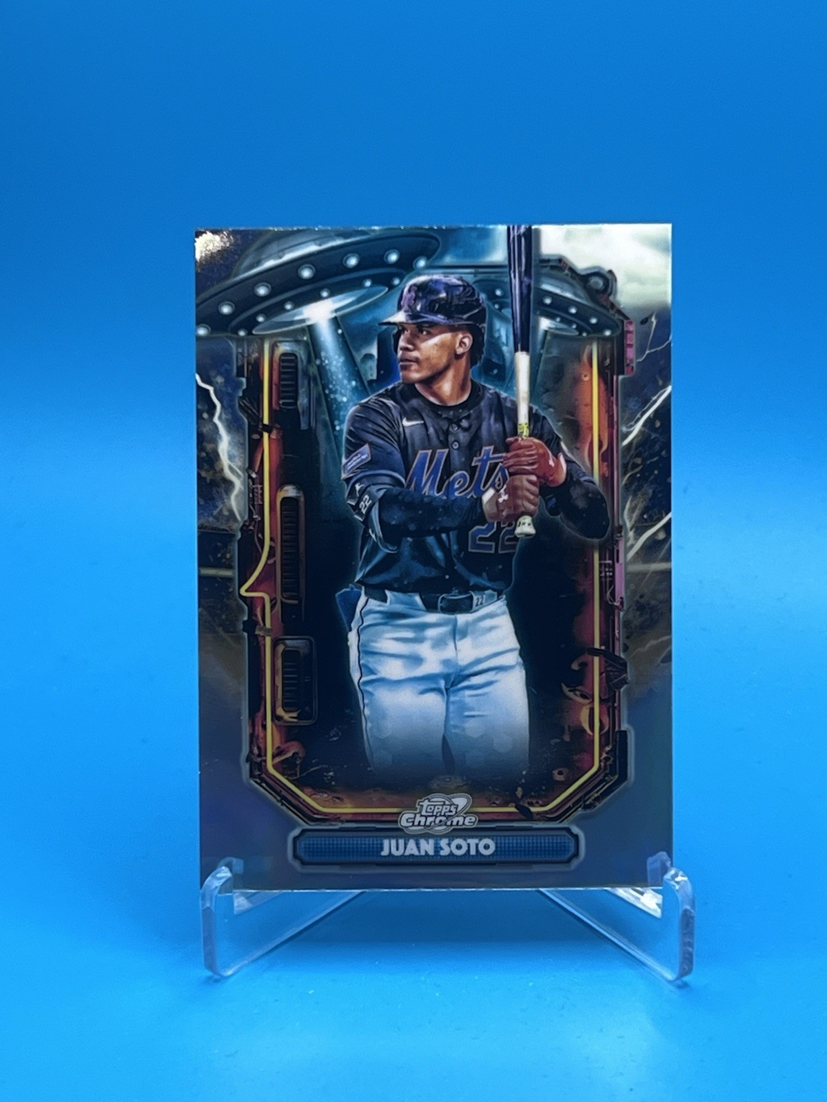 2018 Topps Chrome Cosmic Juan Soto Extraterrestrial Talent Refractor Mint Mets