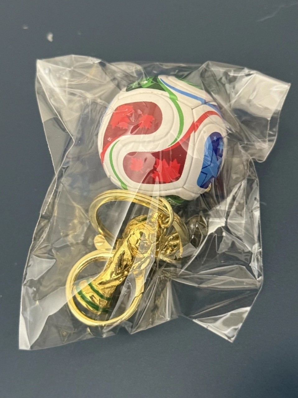 NEW FIFA World Cup 2026 Keychain souvenir + Soccer Bal World Cup Trophy Charm