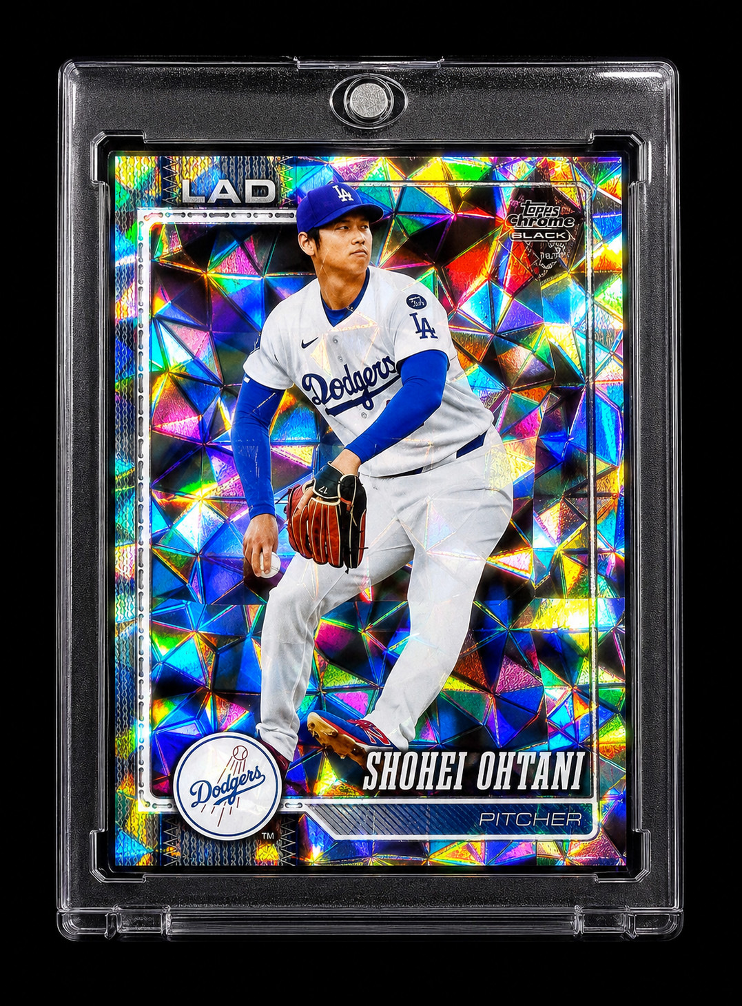 SHOHEI OTANI DIAMOND REFRACTOR SILVER HOLO Rare Topps SP Los Angeles Dodgers