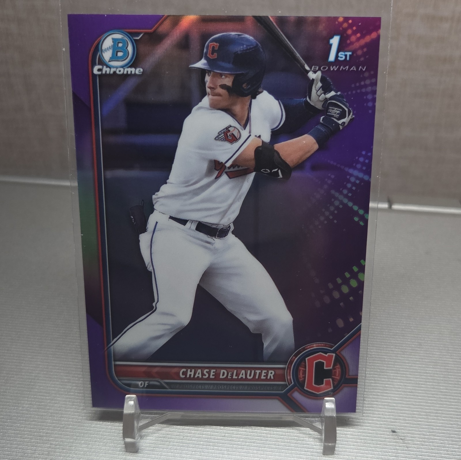 2022 Topps Bowman Draft 1st Bowman Chrome Purple Chase DeLauter BDC-49 /250 🔥