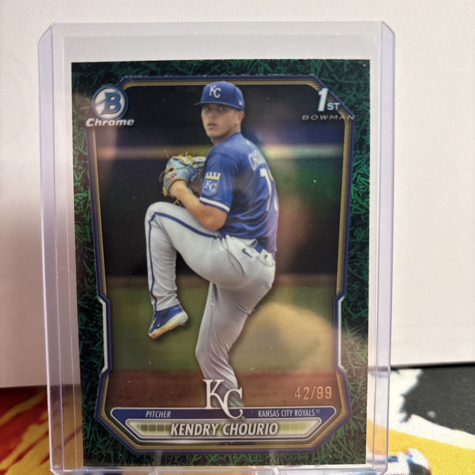 2026 Bowman Chrome Kendry Chourio Green Grass Refractor 42/99 BCP-7
