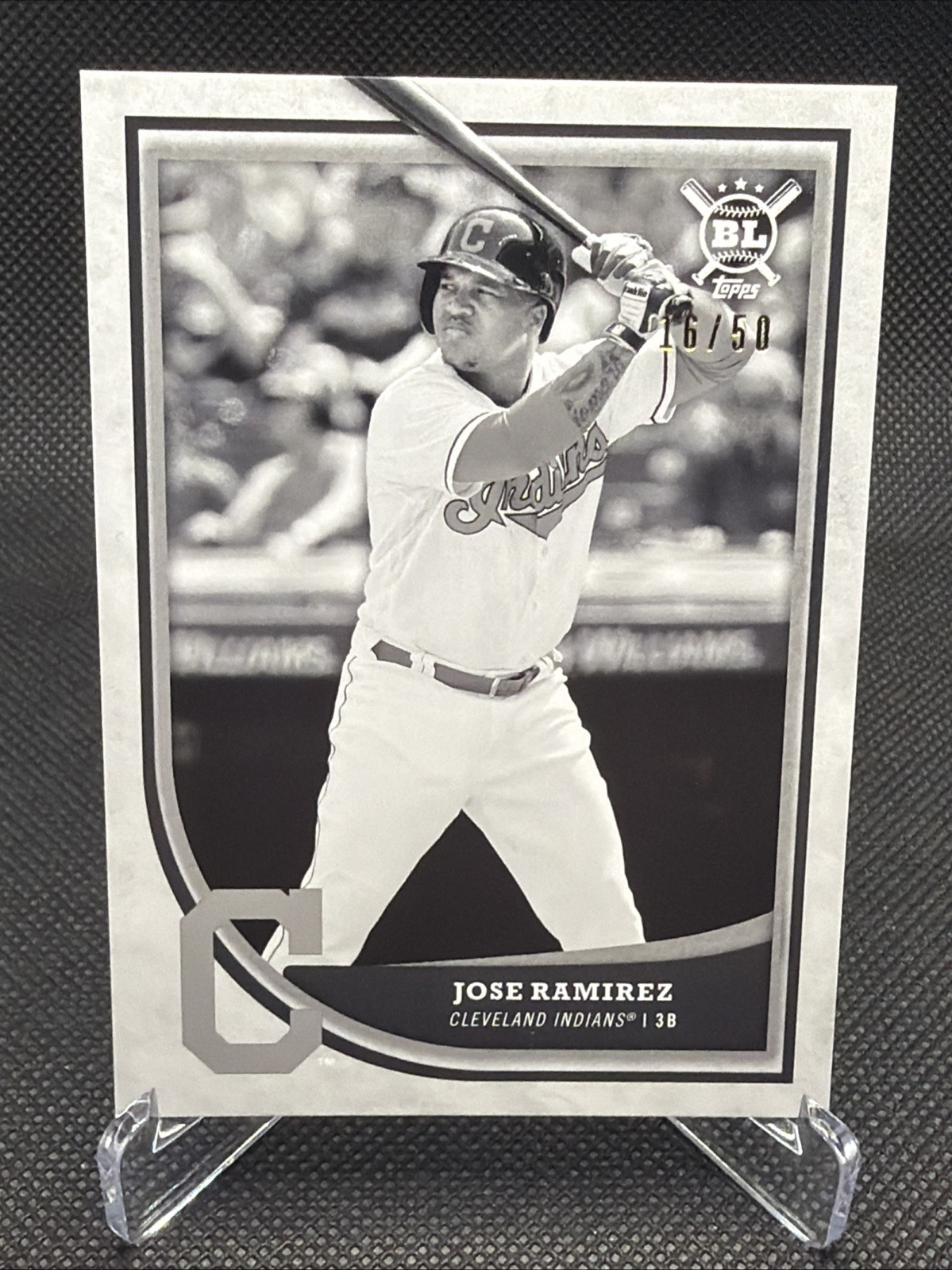 2018 Topps Big League – Jose Ramirez #85 Black and White /50