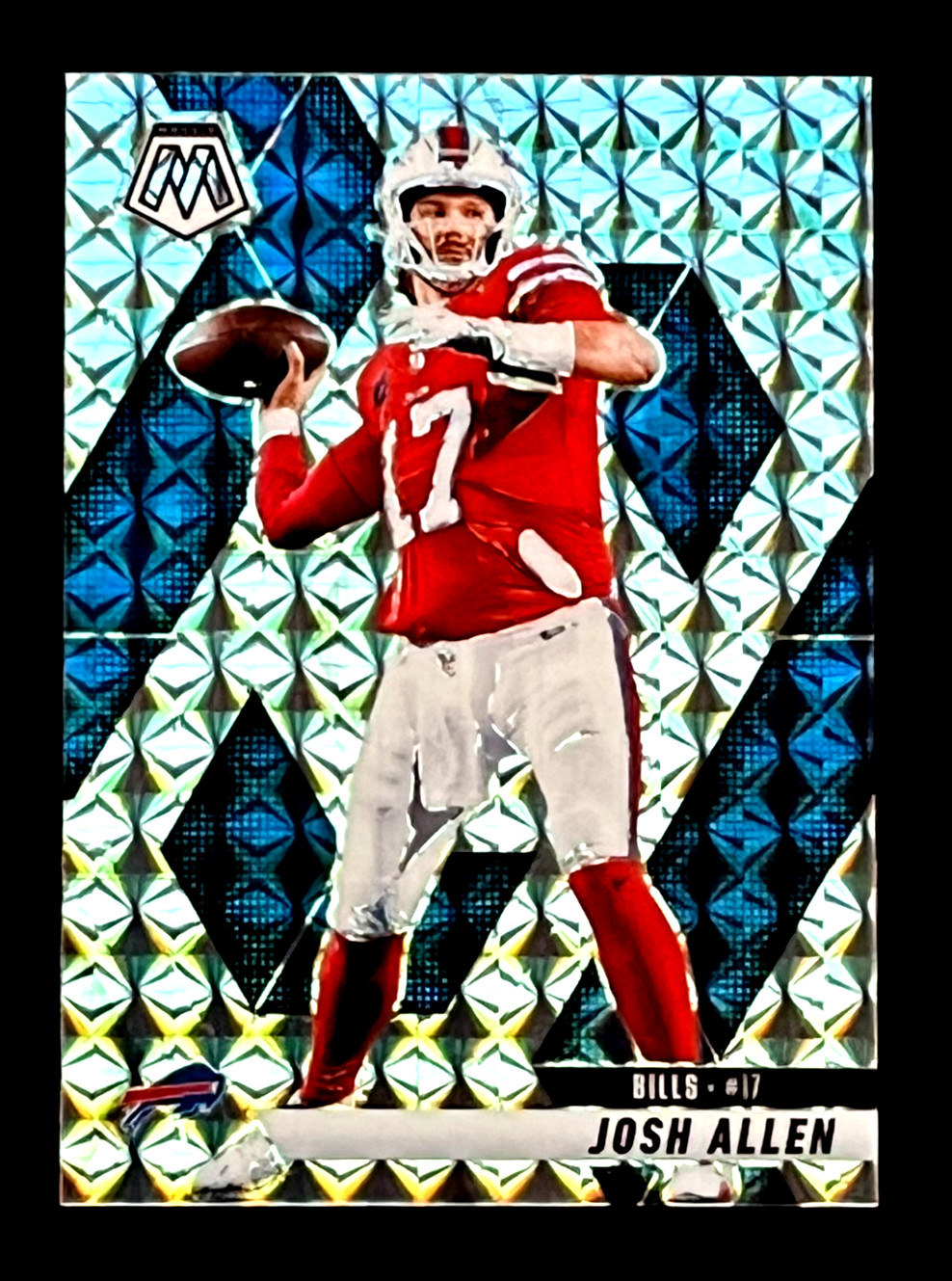 Josh Allen 2025 Panini Mosaic Silver Mosaic Prizm Parallel Buffalo Bills #150