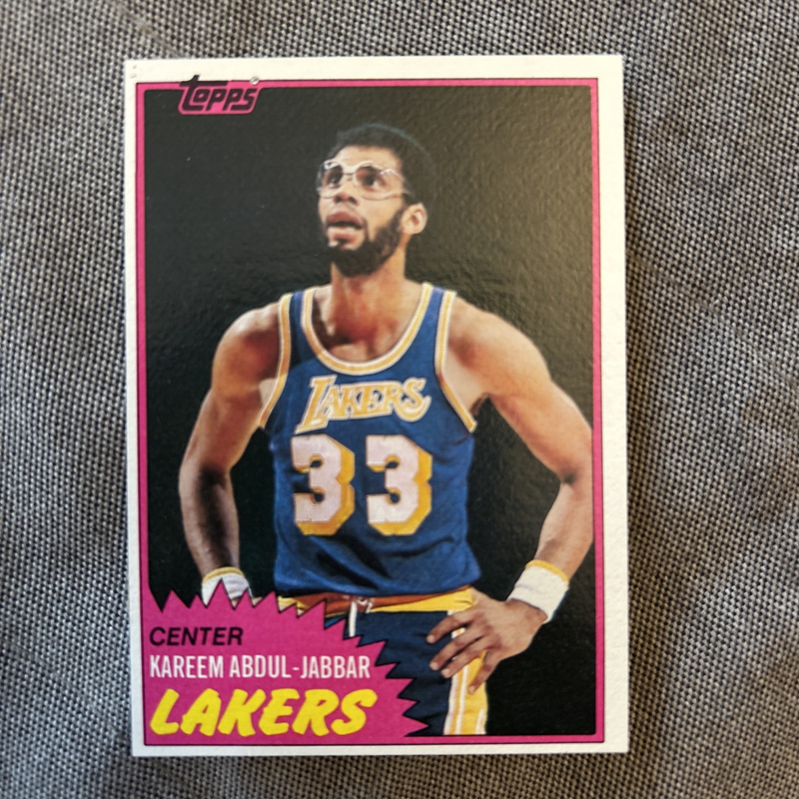 1981 TOPPS #20 KAREEM ABDUL-JABBAR LAKERS (15a)