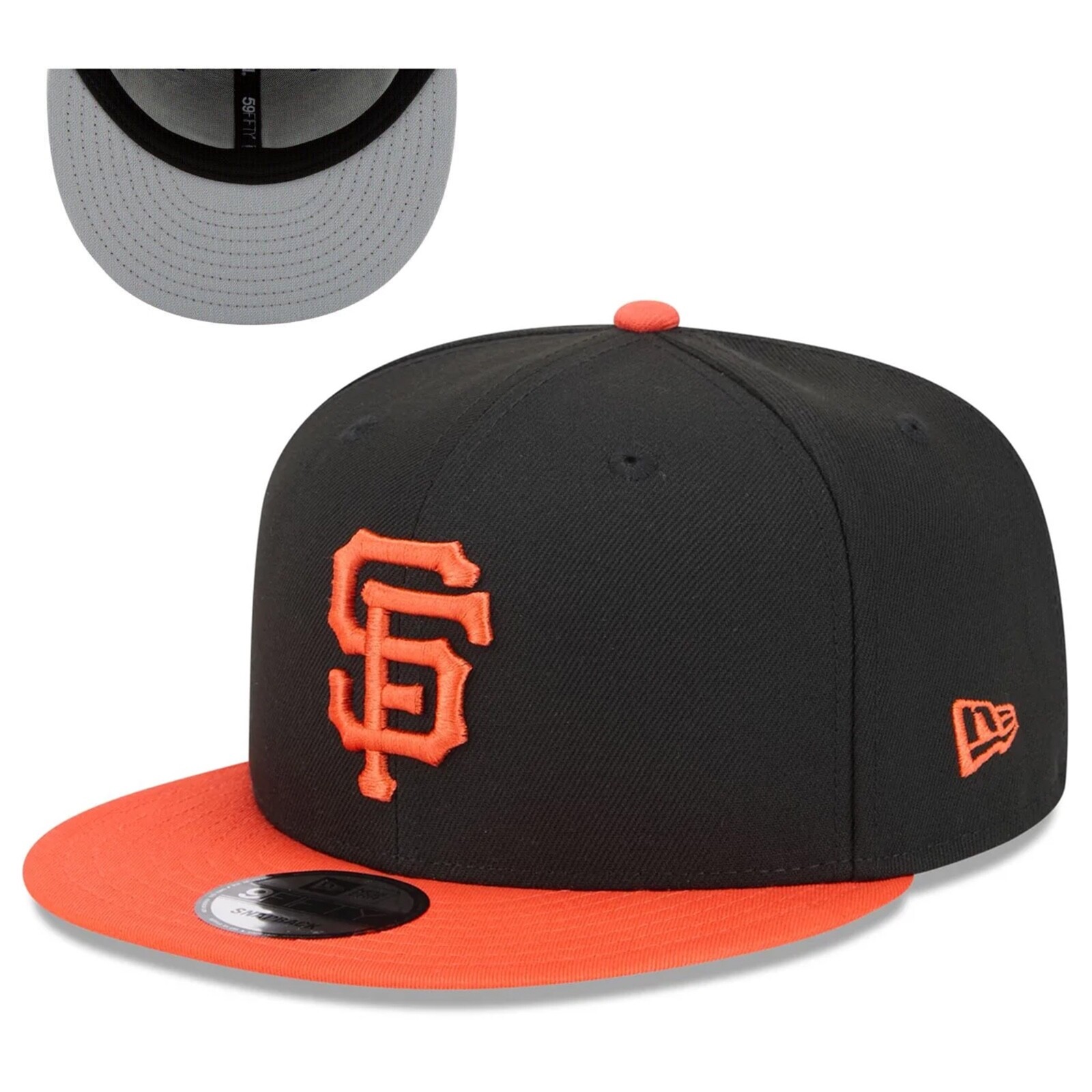 San Francisco Giants 9FIFTY Adjustable Snap-Back New Era Cap – Black/Orange