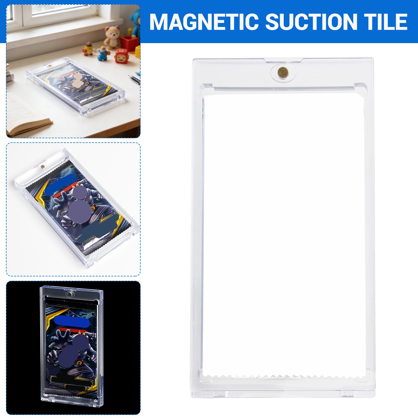 1-30Pack Card Booster Pack Display Holder, Magnetic Card Holder for Card Booster