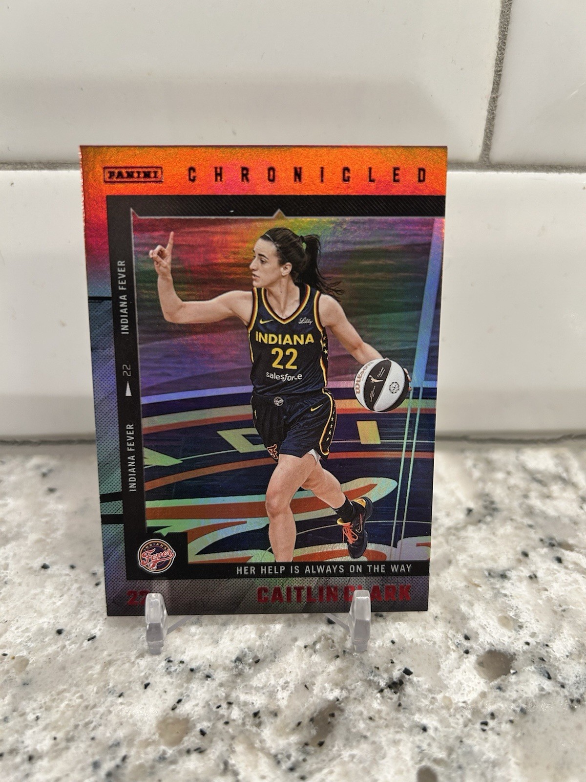 2025 Panini Caitlin Clark Chronicled Red Parallel #46 🏀 Indiana Fever