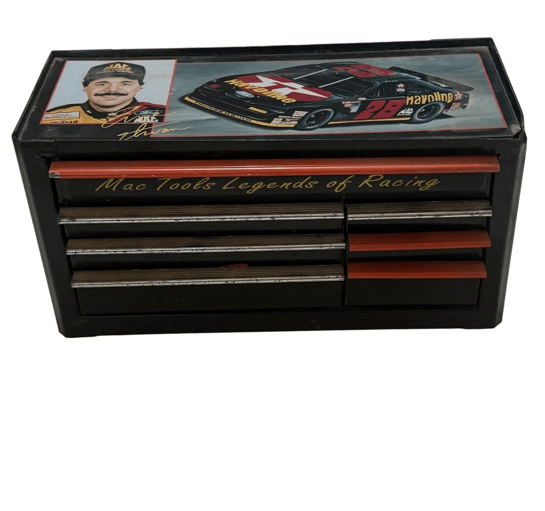 Ernie Irvin # 28 Mini Mac Tool Box / Jewelry Box 7 Drawer – Heavy / Metal / Rare