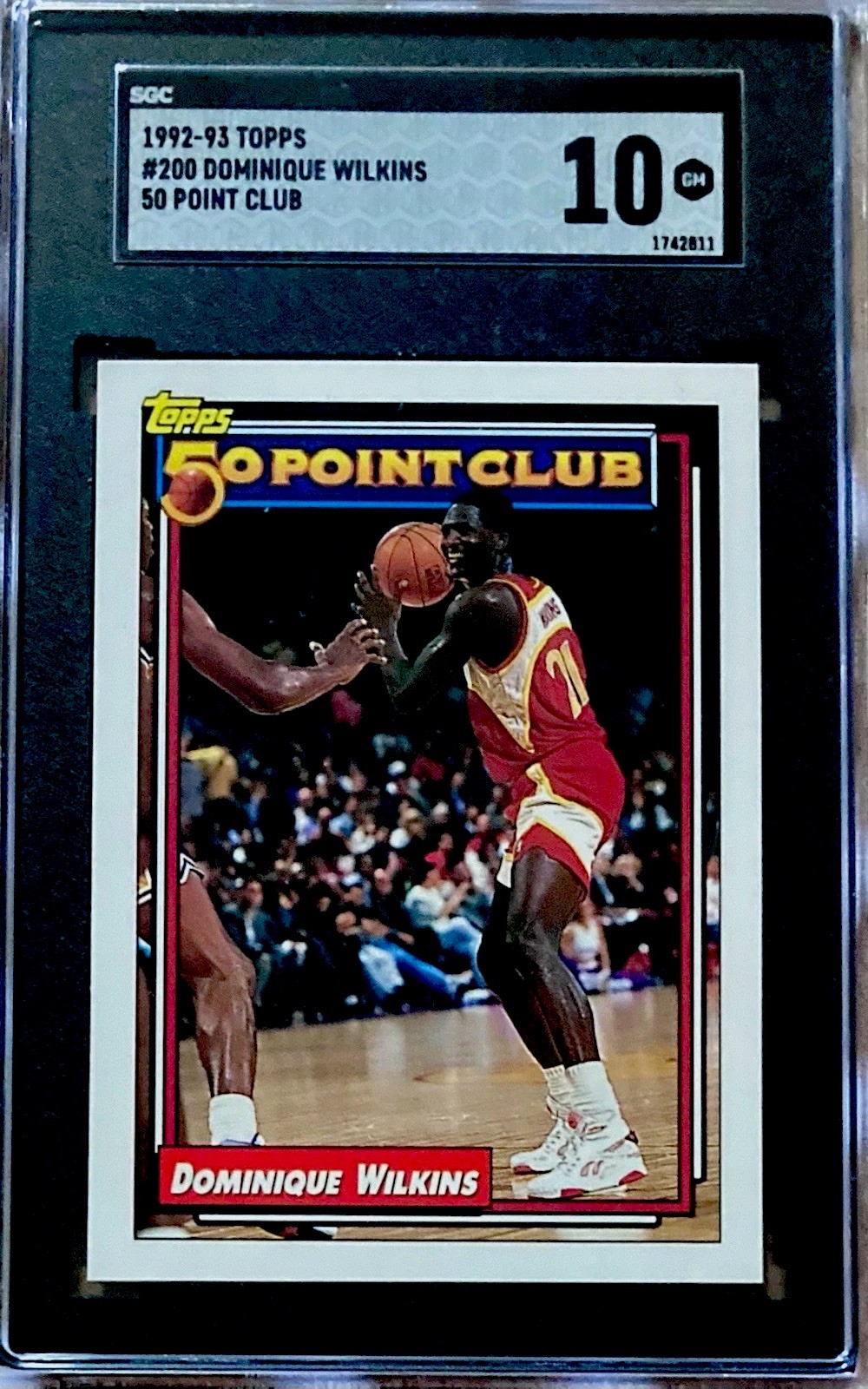 1992 Topps #200 Dominique Wilkins 50 Point Club SGC 10 GEM MINT