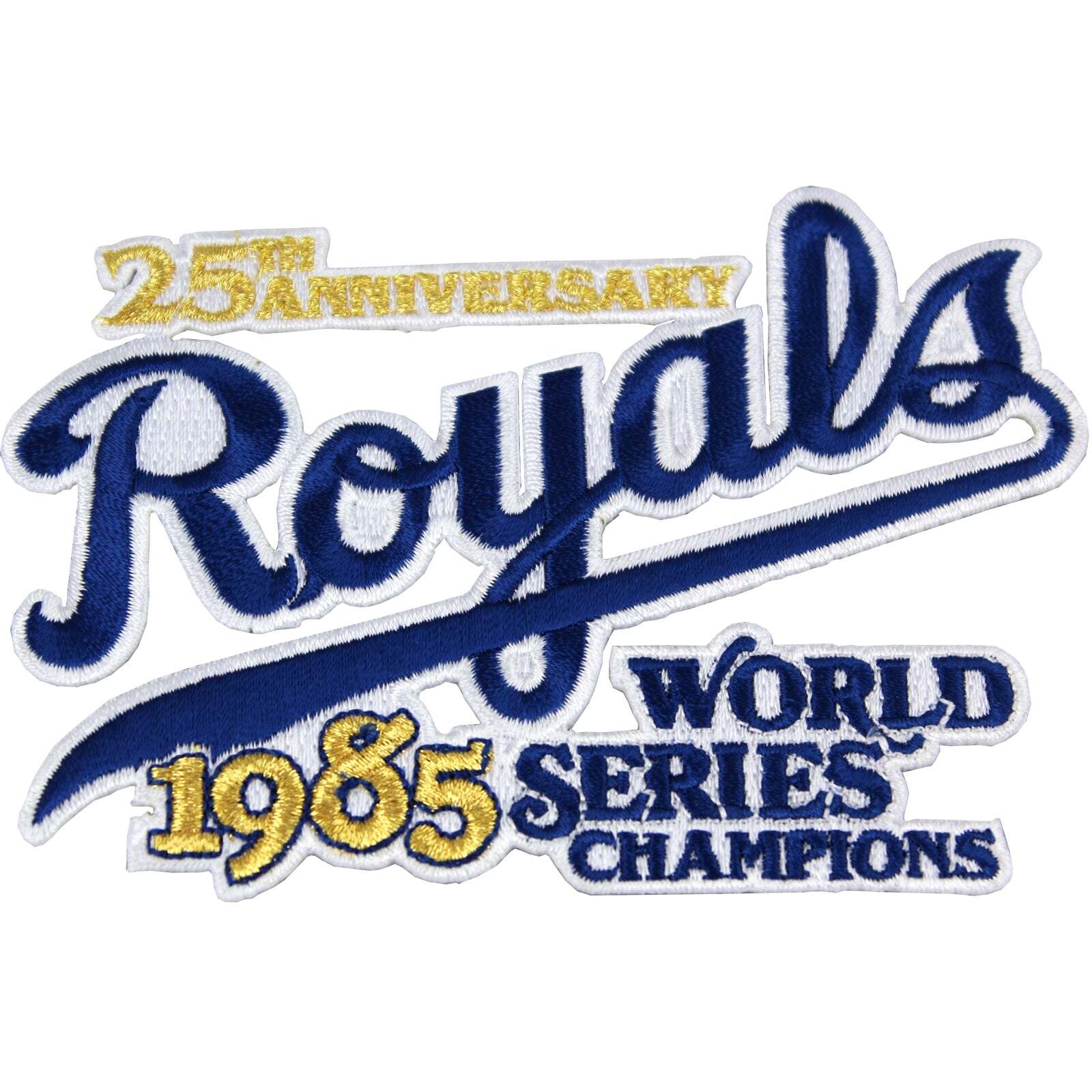 1985 World Series Champs 25th Anniversary Jersey MLB Logo Sleeve Patch Royals