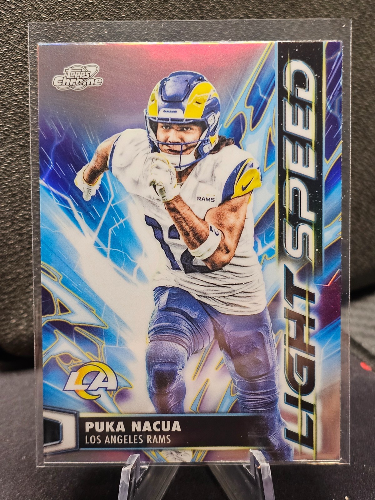 2025 Topps Cosmic Chrome Football Light Speed PUKA NACUA #LS-29