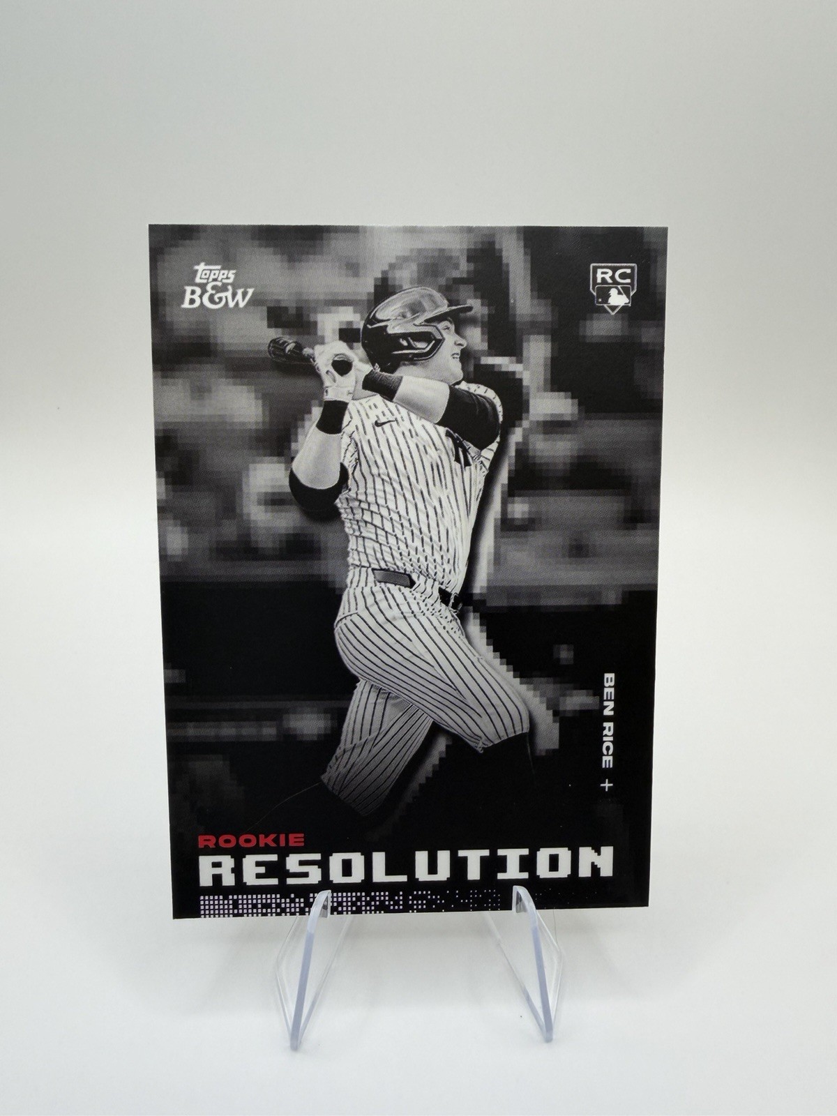 2025 Topps Black and White Ben Rice Rookie Resolution #RR3