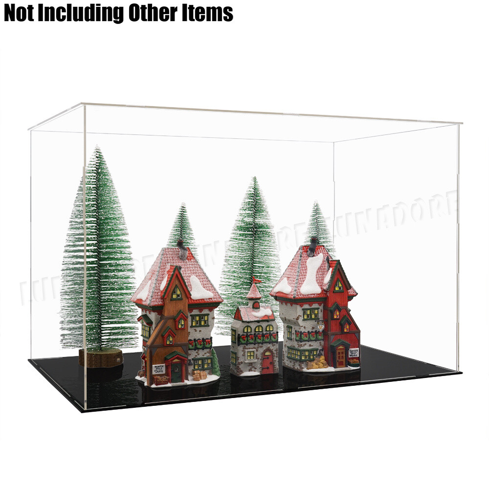 Large Acrylic Display Case Box Glass 22″ Wide Memorabilia Collectible Ship Model