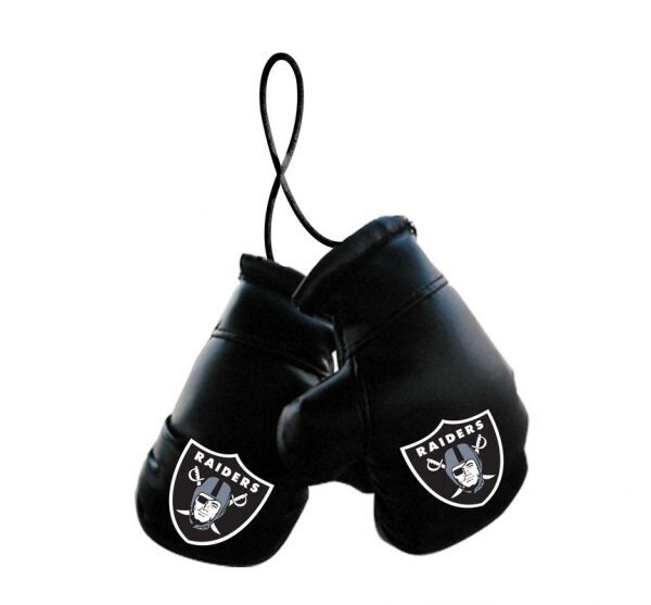 Las Vegas Raiders NFL Car Rearview Mirror Mini Boxing Gloves