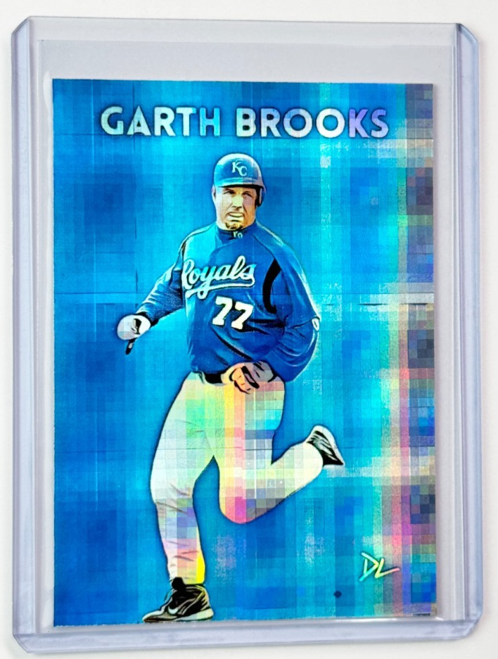 Garth Brooks Edition Artist Signed “Kansas City Royals” Refractor Card 1/1