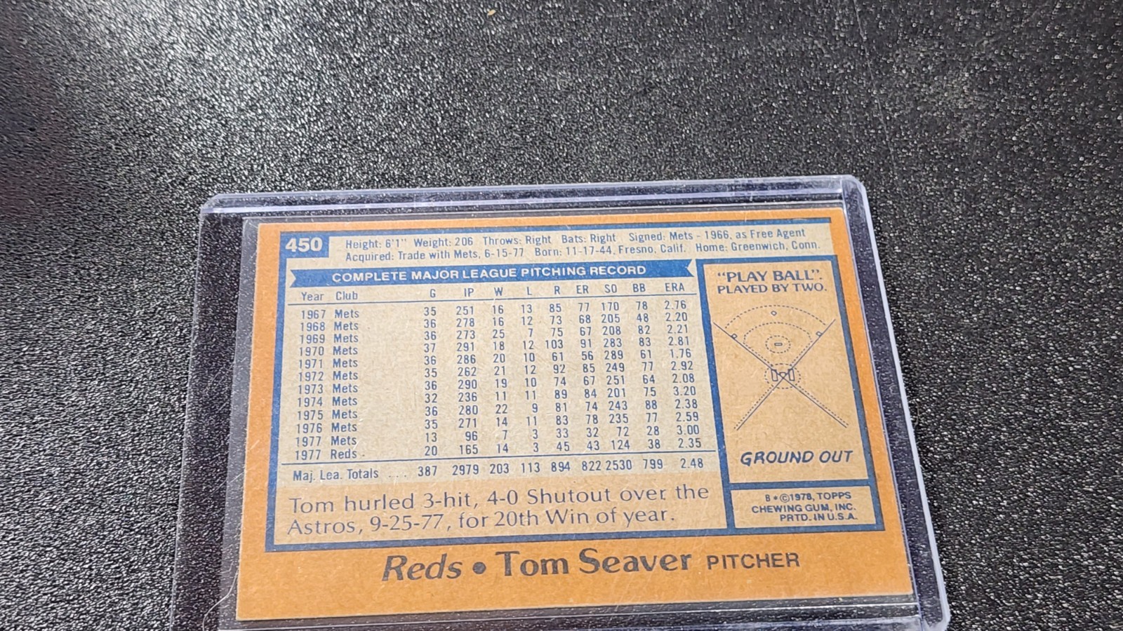 1978 Topps – Tom Seaver #450