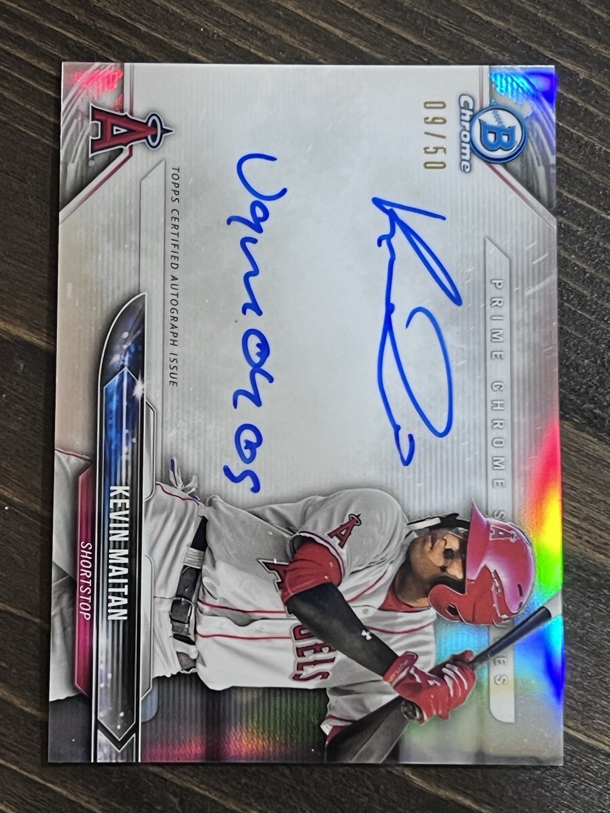 Kevin Maitan 2018 Bowman Chrome Baseball Prime Chrome Signatures /50 #PCS-KM