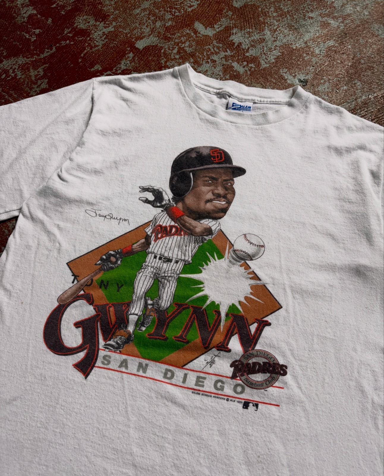 Remake San Diego Padres MLB Tony Gwynn Caricature T shirt Unisex HN6516