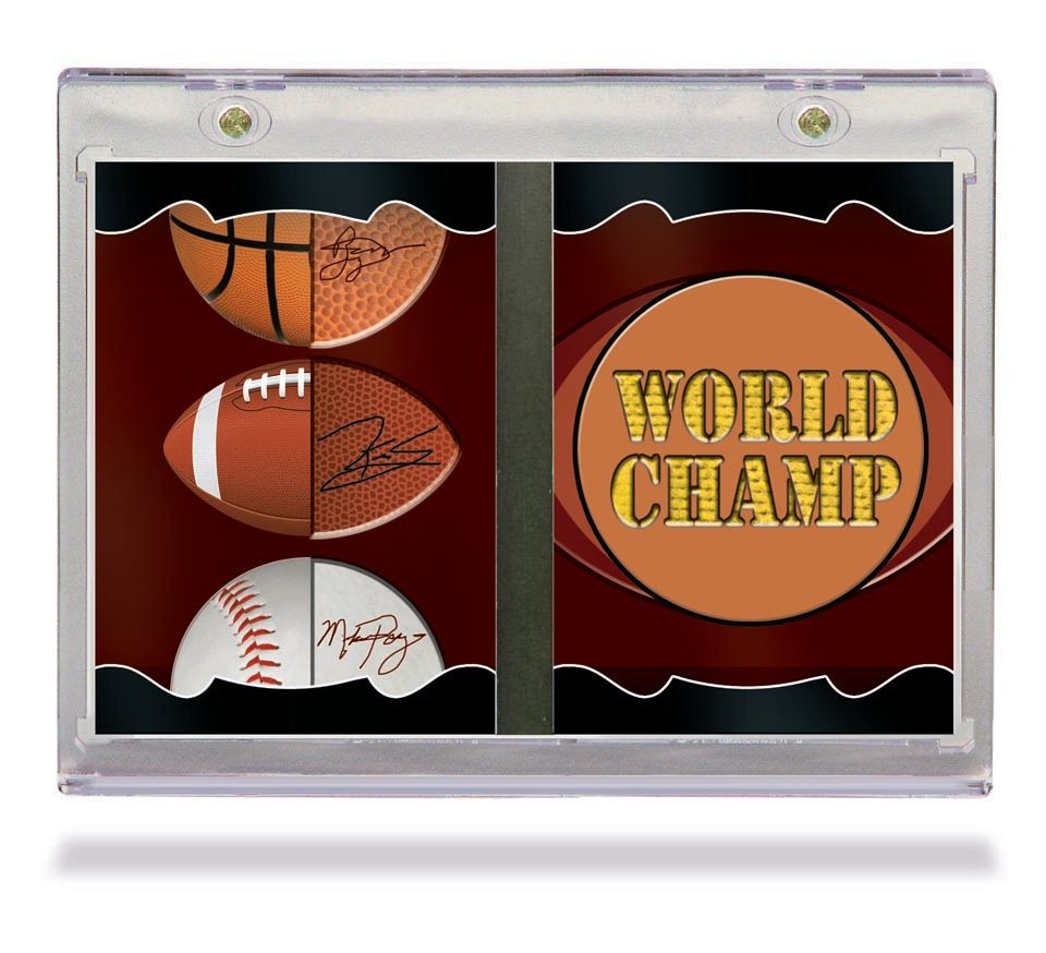 One Touch UV Card Holder – Booklet Vertical 175pt