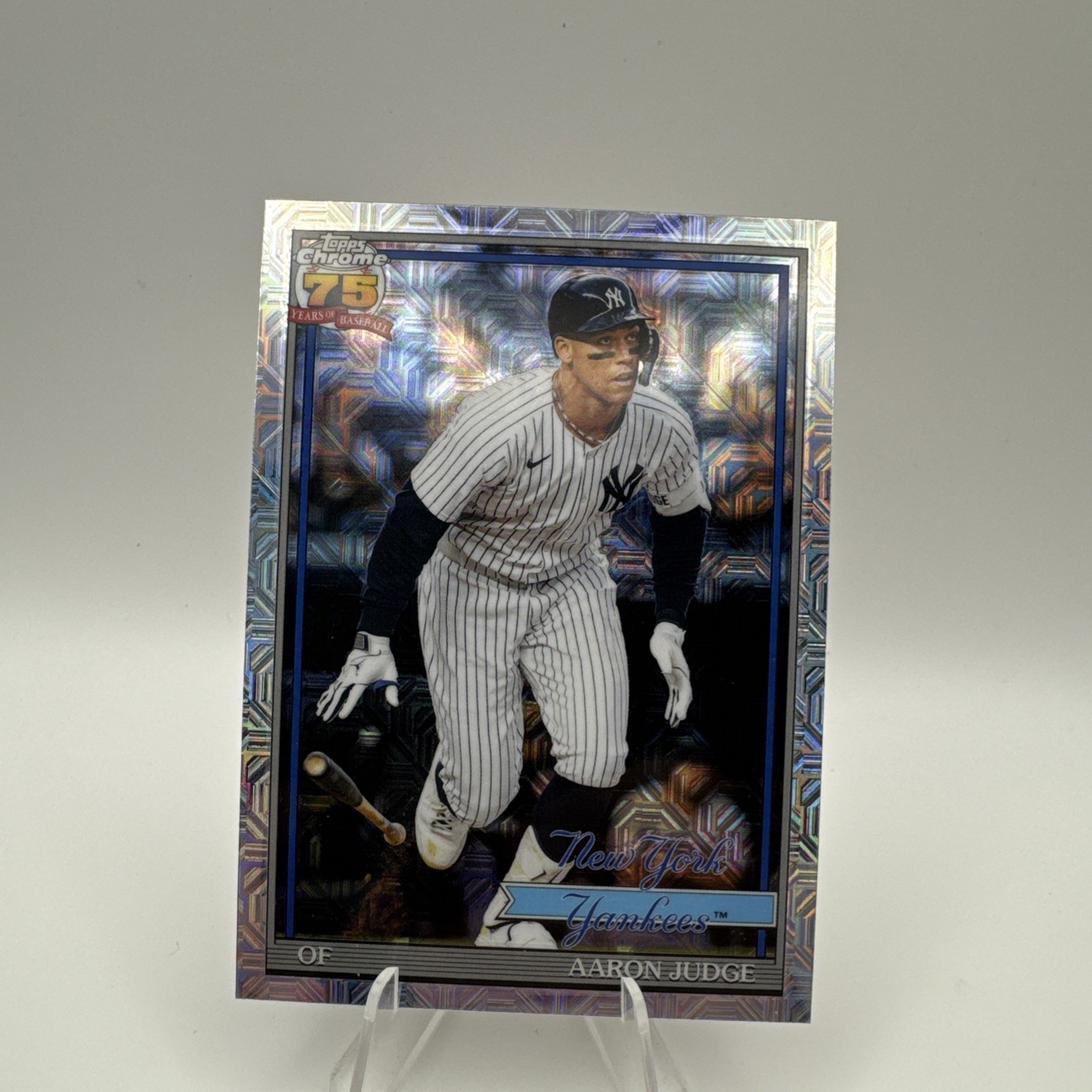 Aaron Judge 2026 Topps Chrome 75 Years Of Baseball Mojo Refractor #91C-82