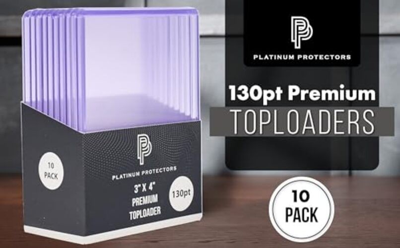 Platinum Protectors 130pt Toploaders Trading Card Protectors (-Count) – 10