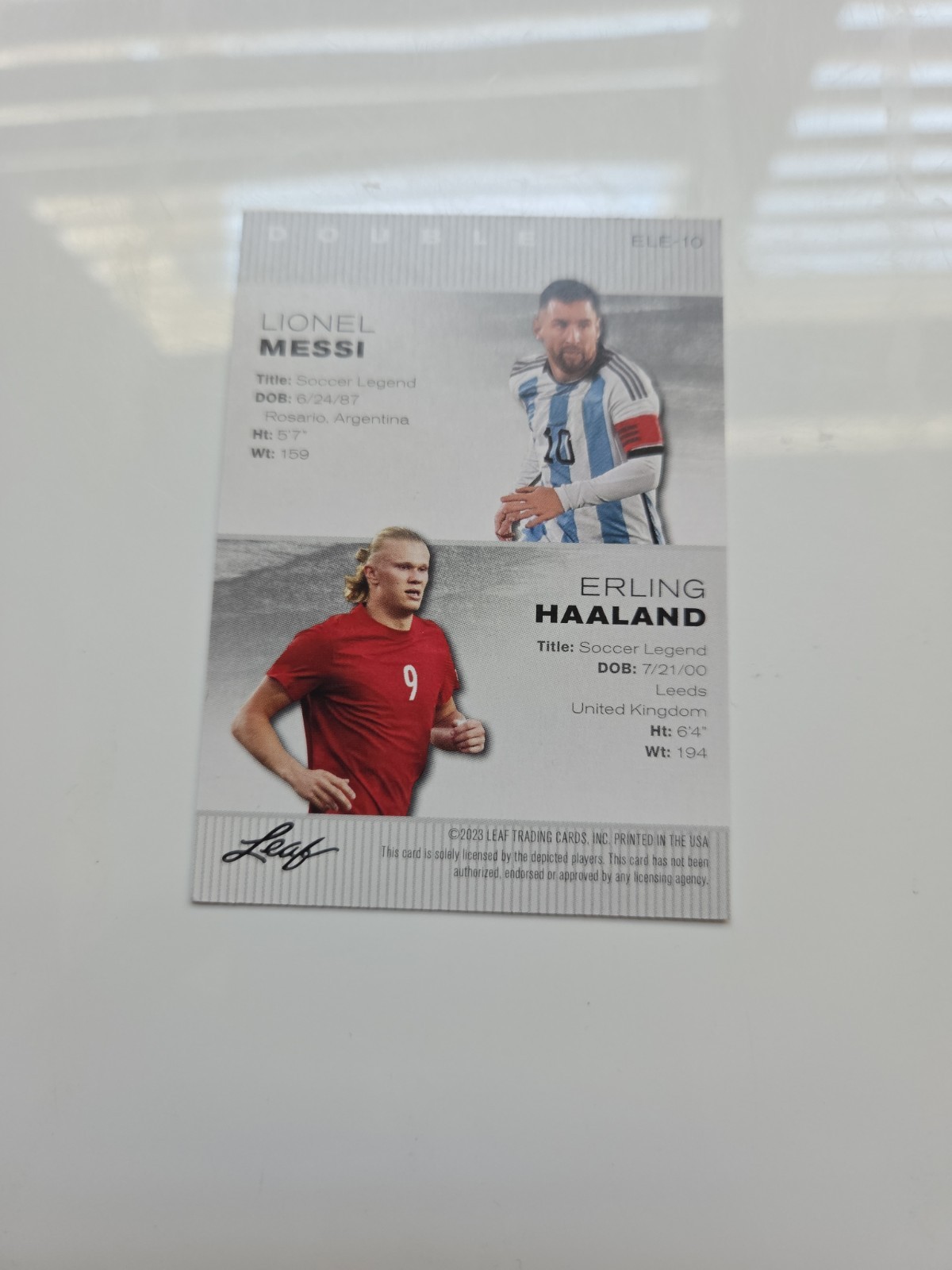 2023 Leaf Special Release Exclusive Legends Edition – Double Lionel Messi,…