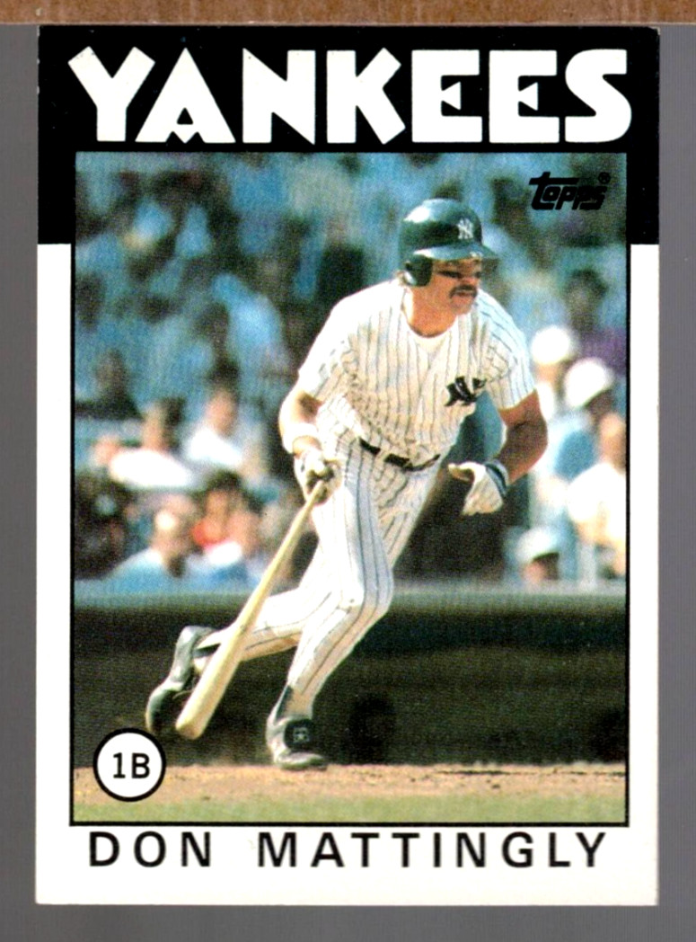 1986 TOPPS #180 DON MATTINGLY NEW YORK YANKEES (FREE SHIPPING)
