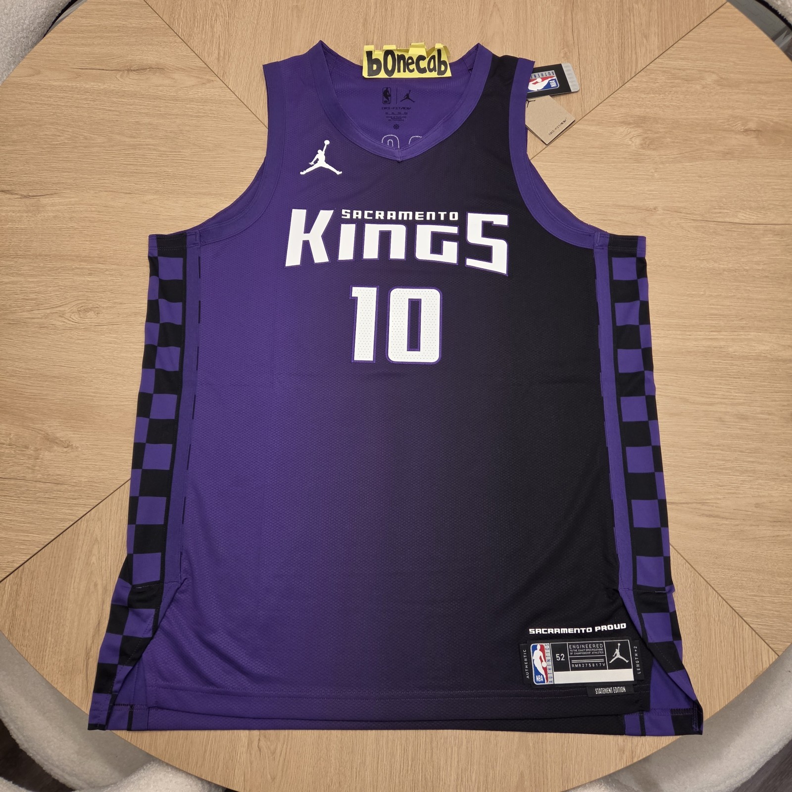 NBA Authentic Jersey Nike 52 Domantas Sabonis Sacramento Kings Statement Edition