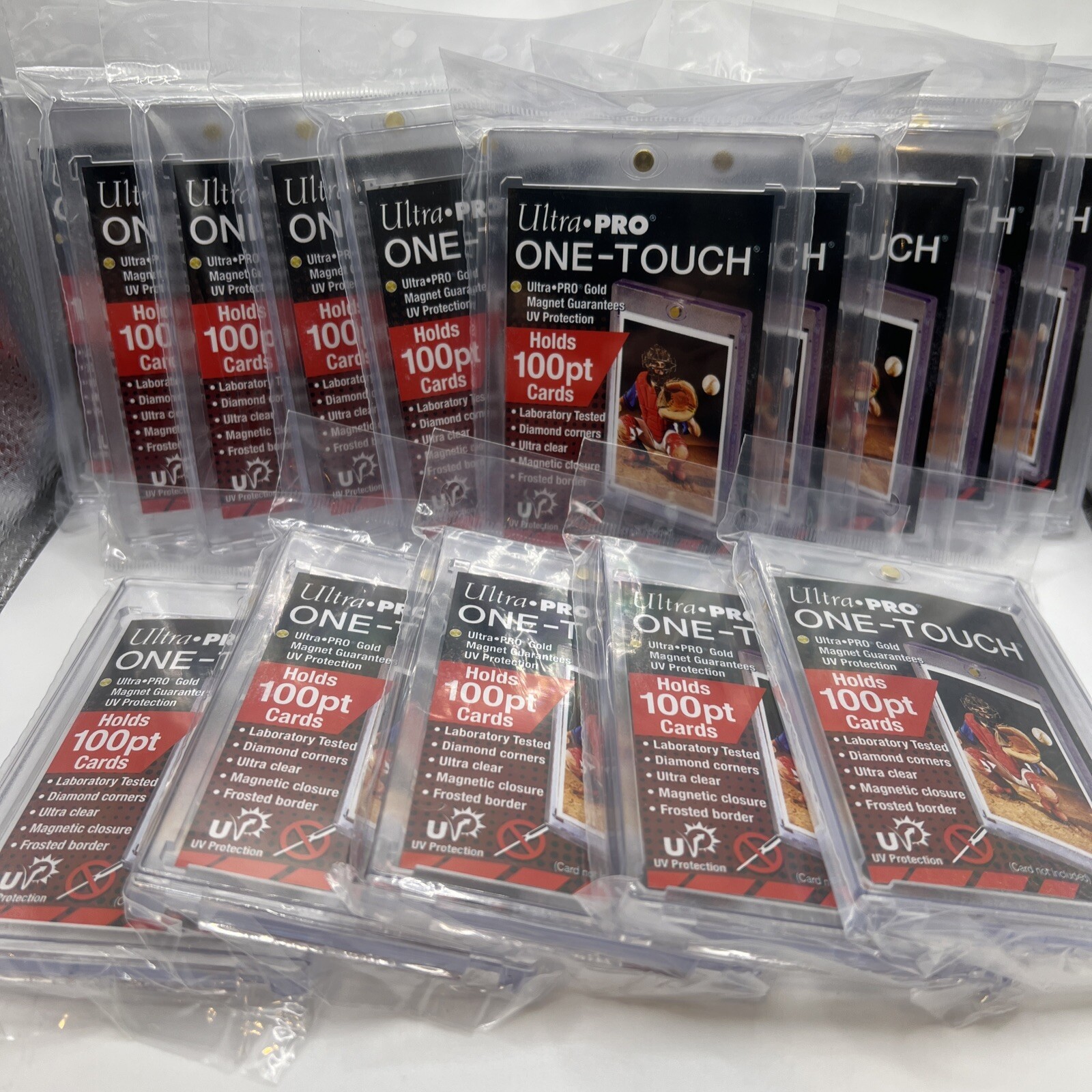 Ultra Pro One-Touch Thick Card 100pt Point Magnetic Card Holder – LOT of 15