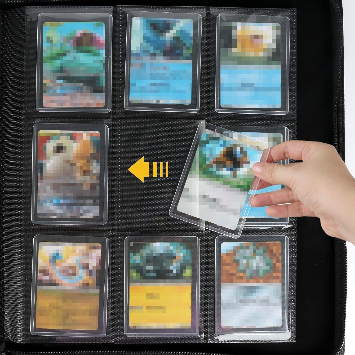 Toploader Binder Holds 288 Toploaders 9 Pocket Top Loader Binders for 3 x 4”