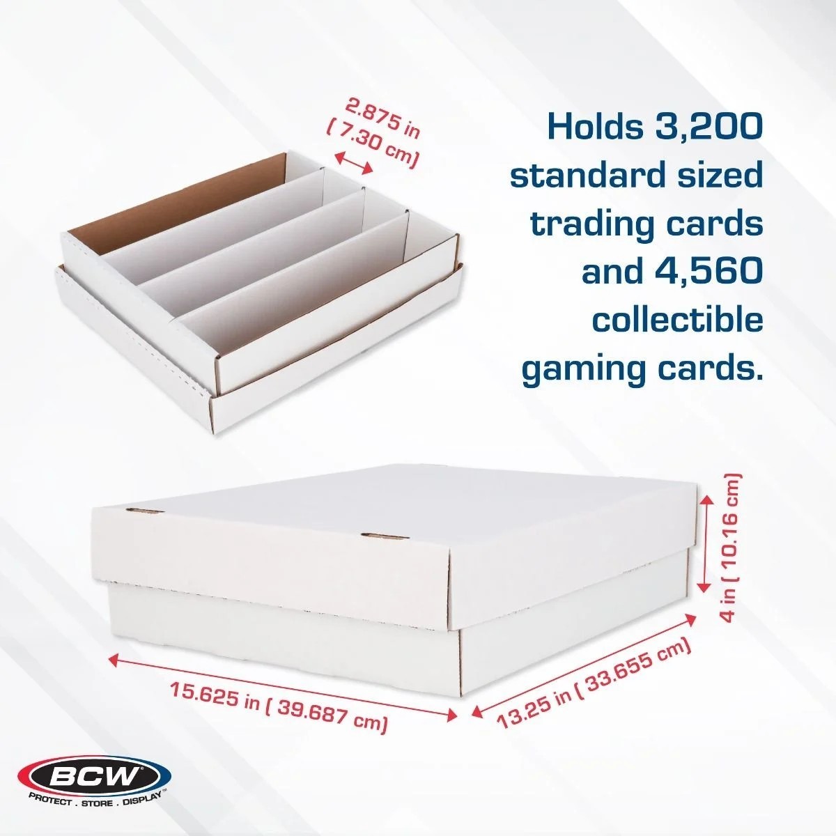 (10 pk) BCW Monster (3200 Count) Corrugated Cardboard Storage Box