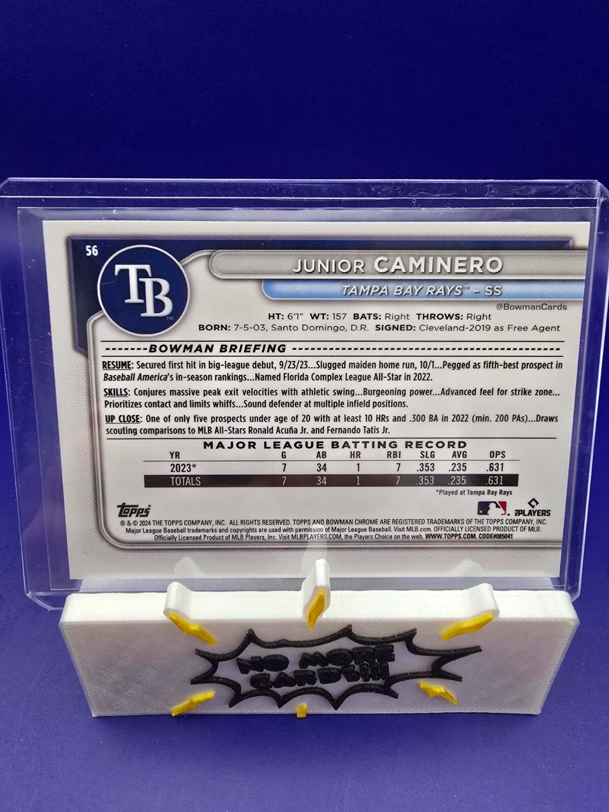 2024 Bowman Chrome Junior Caminero