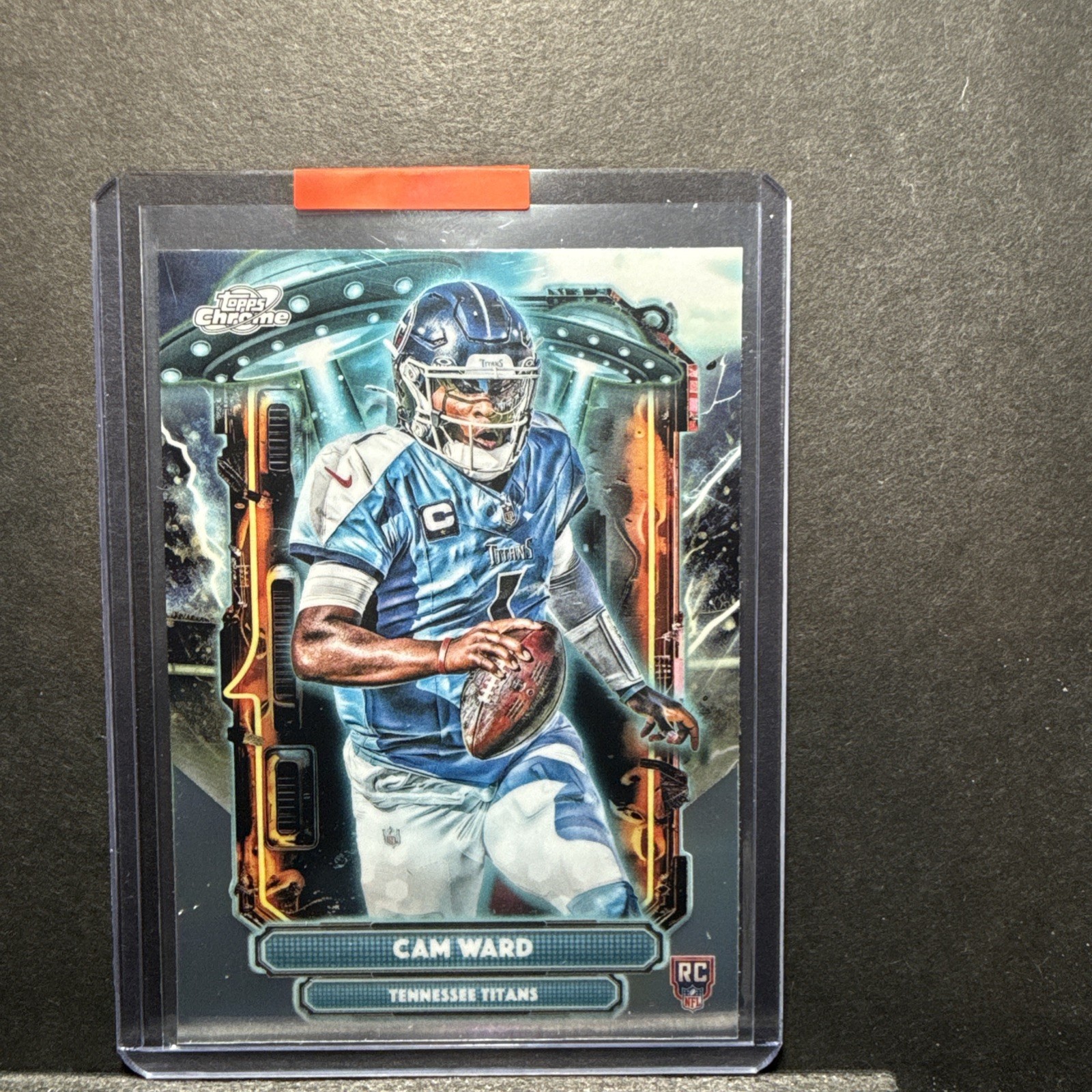 2025 Topps Chrome Cosmic Cam Ward ET-1 Extraterrestrial Talent (RC) Titans