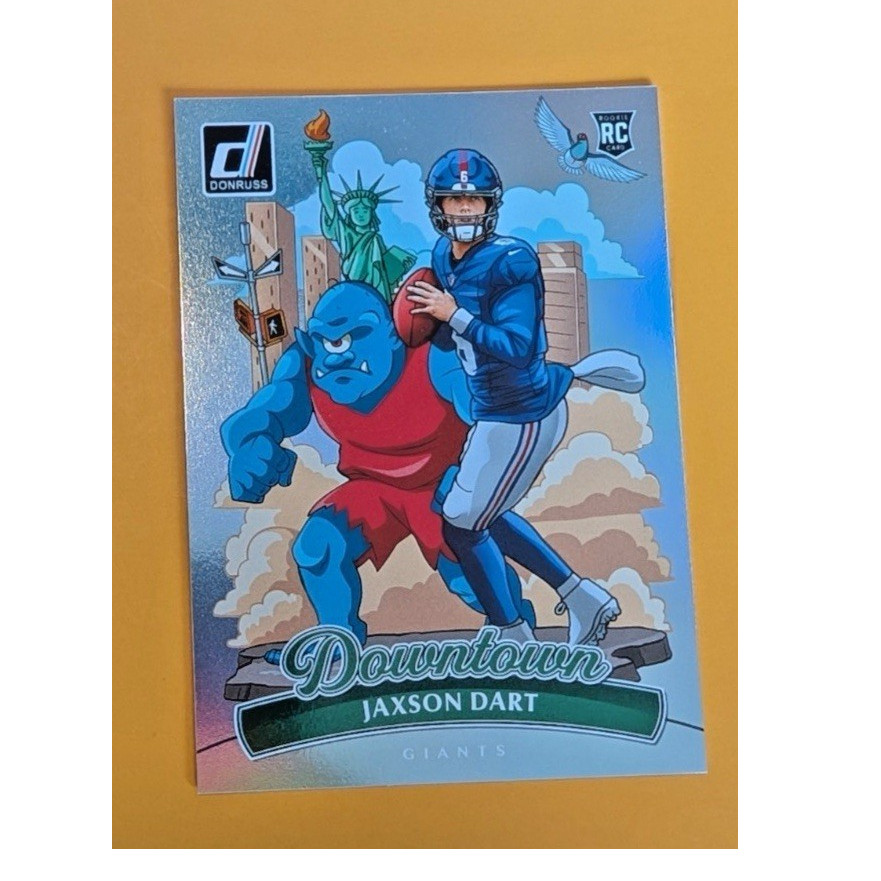 Downtown Jaxson Dart Giants Rookie Football Card Insert !(READ DESCRIPTION)!