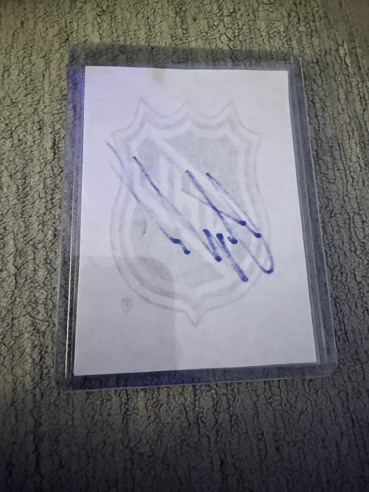 CLINT MALARCHUK 2026 Signed AUTOGRAPHED 2.5 in X 3.5 in Custom NHL Logo Auto