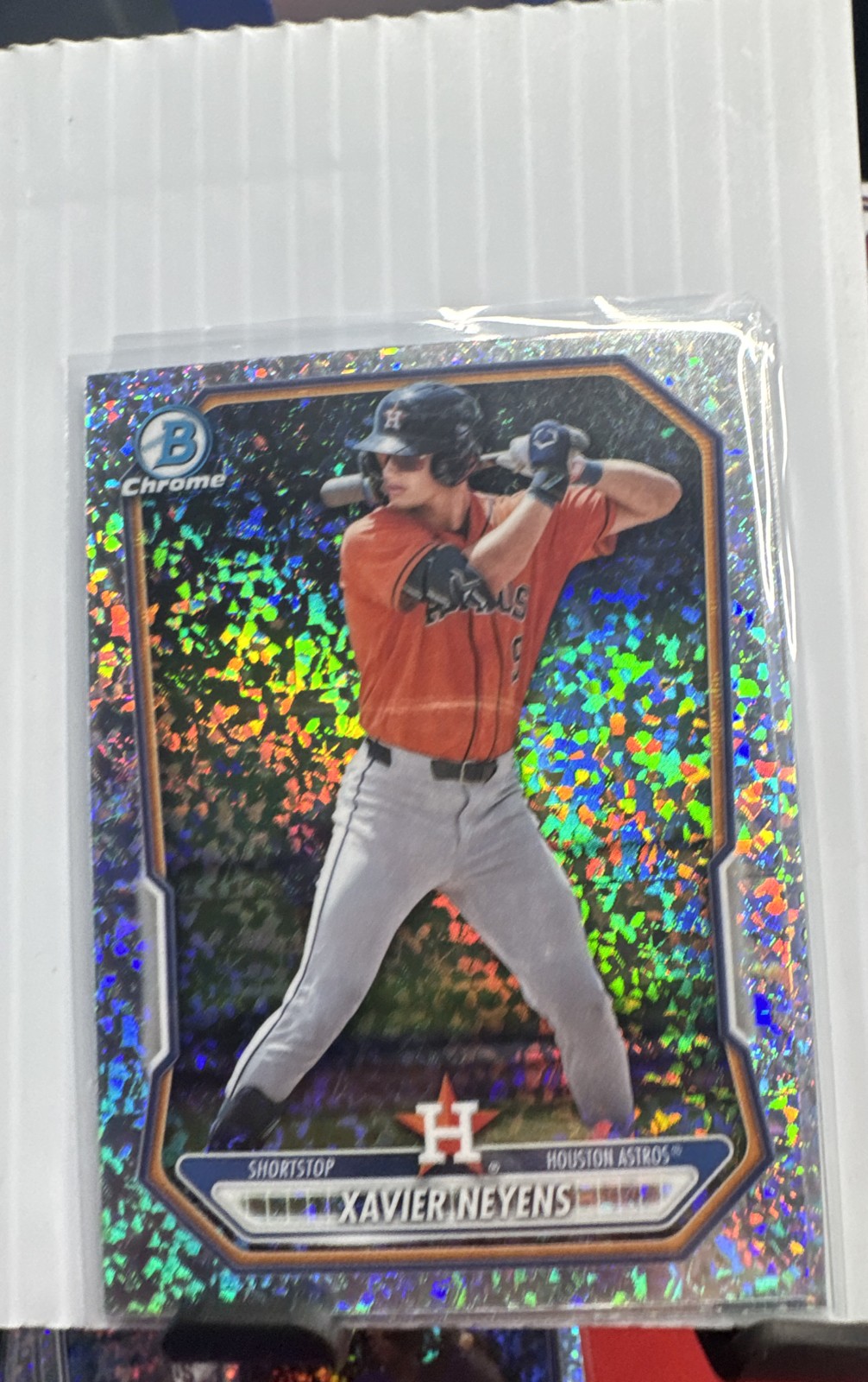 2025 Bowman Draft – Chrome Xavier Neyens #BDC-2 Sparkle Refractor (RC)