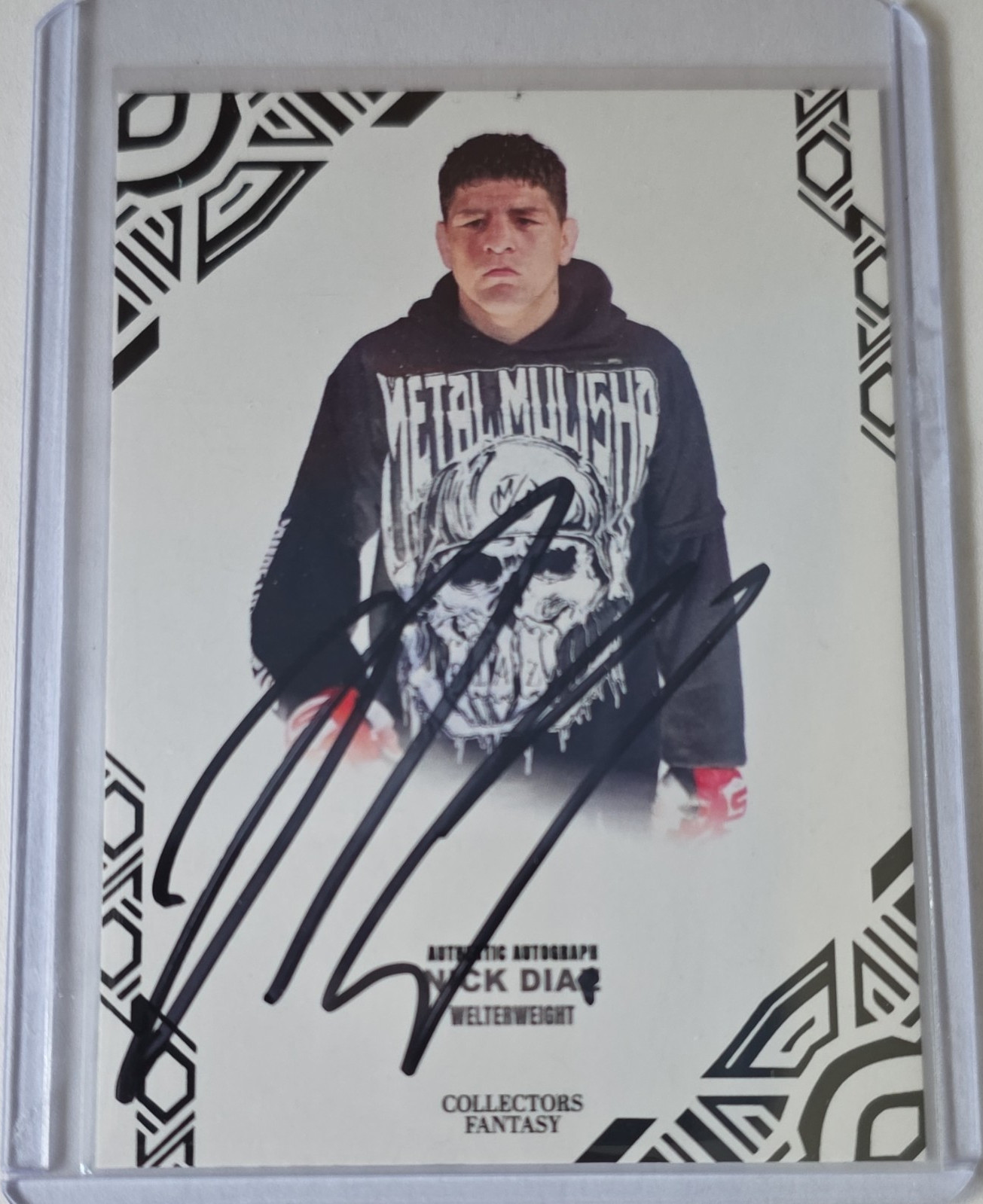 UFC Nick Diaz Hard Signed Autograph MMA Trading Card Collectors Fantasy