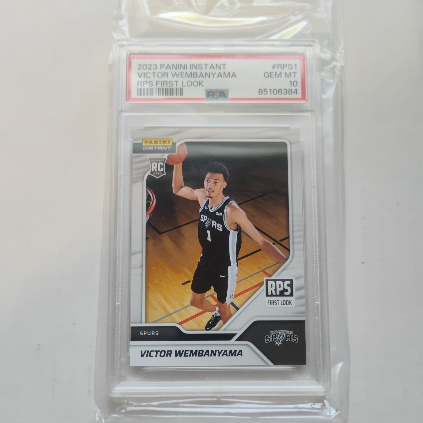 2023-24 Panini Instant Victor Wembanyama #RPS1 RC Rookie 1 of 16791 PSA 10