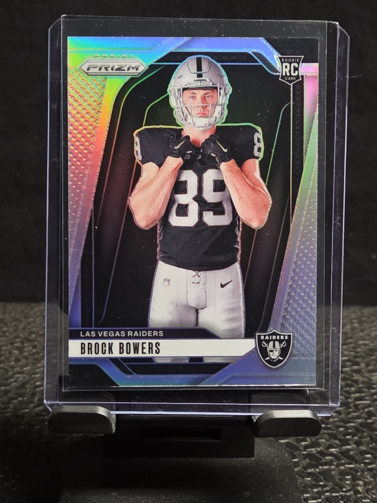 2024 Panini Prizm – Rookie Variations Brock Bowers #9 Silver Prizm (RC)
