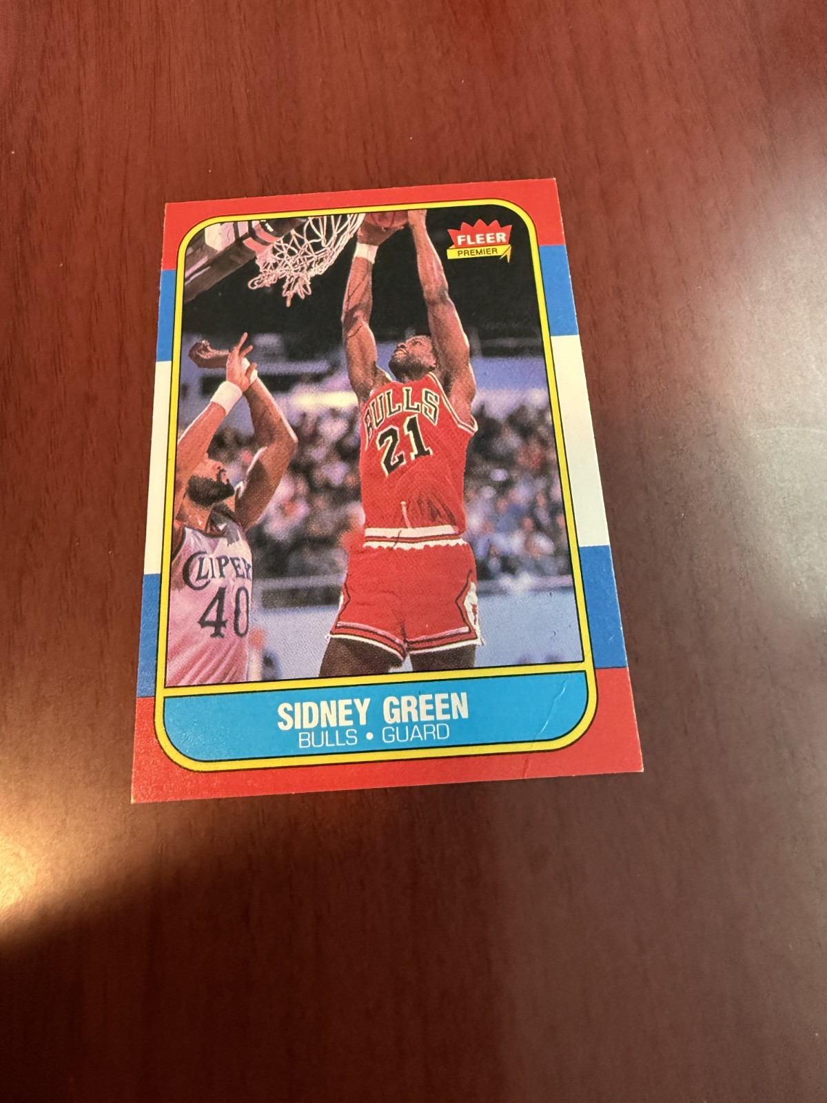 1986-87 Fleer #40 Sidney Green. VG